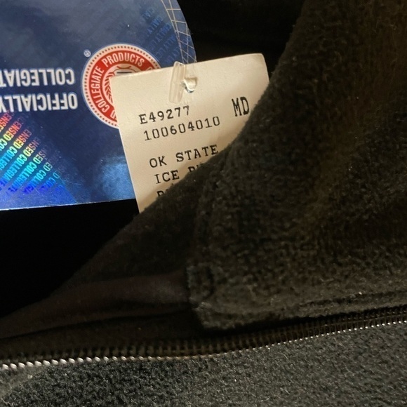 ANTIGUA OKLAHOMA STATE COWBOYS MENS BLACK GOLF LIGHT WEIGHT FLEECE JACKET Med - Picture 3 of 7